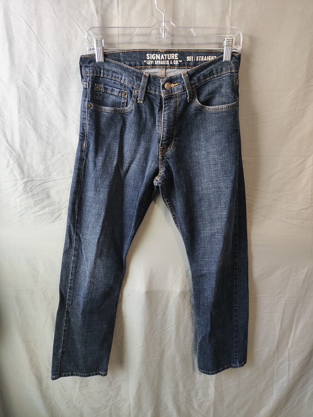 Levi Strauss Jeans Mens 29x30 Straight Signature Denim Classic Fit Pants S51